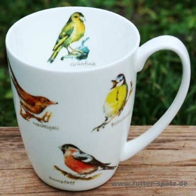 Tasse Vogelchor aus hochwertigem Porzellan