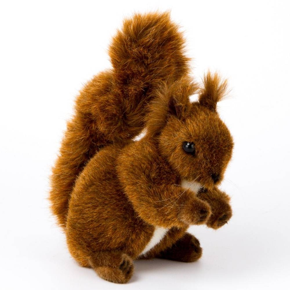Plüsch Realistisch Weiches Spielzeug von Hansa Eichhörnchen mit Mutter Sammel 
