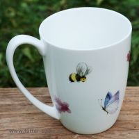 Tasse Sommerfalter aus hochwertigem Porzellan