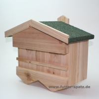Doppelhaus fr Spatzen mit Nestruberschutz
