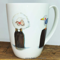 Tasse Pollerpaar aus hochwertigem Porzellan