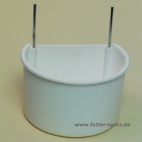 Kunststoffnapf mit Metallhalter gro