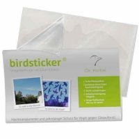 birdsticker -unsichtbare Vogelschutzaufkleber- 1 Set (5 Sticker)